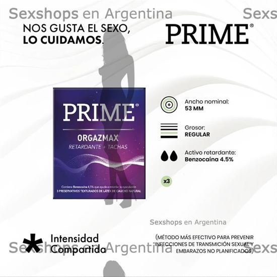 Preservativo prime Orgazmax